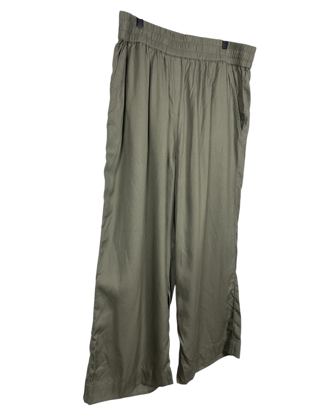 Quince Vintage Wash Tencel Wide Leg Pants Olive Size XL - Picture 5 of 9